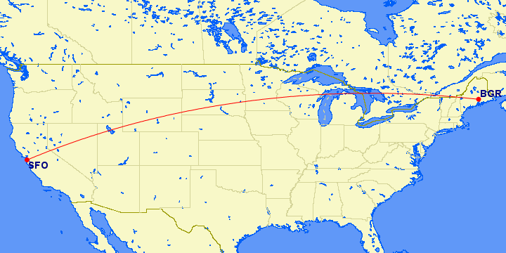 Longest domestic US flights
