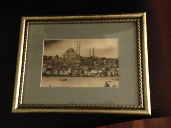 This vintage photo of the city's most recognized mosque came already framed... for 5 euros.