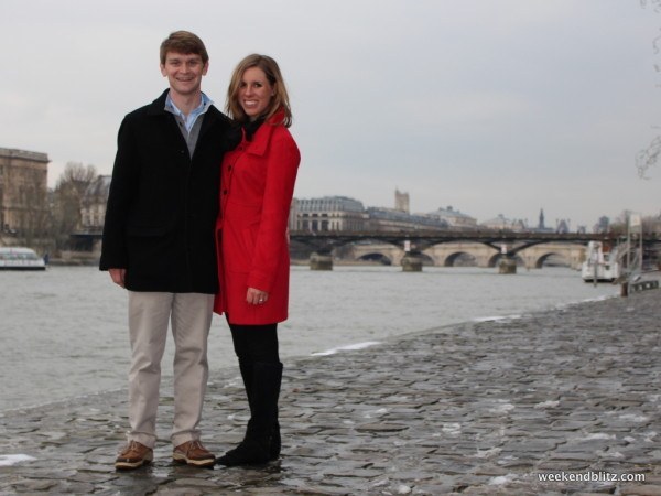 Here's where we really got engaged - right by the Seine River!
